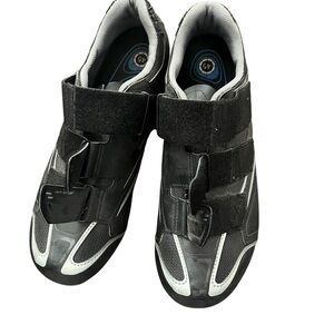 Shimano Black and White Cycling Shoes